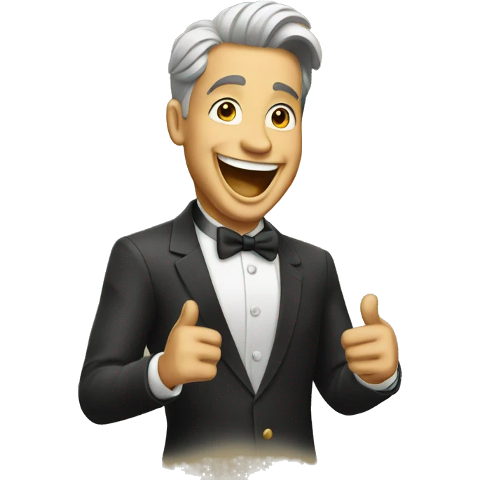 excited rich man emoji