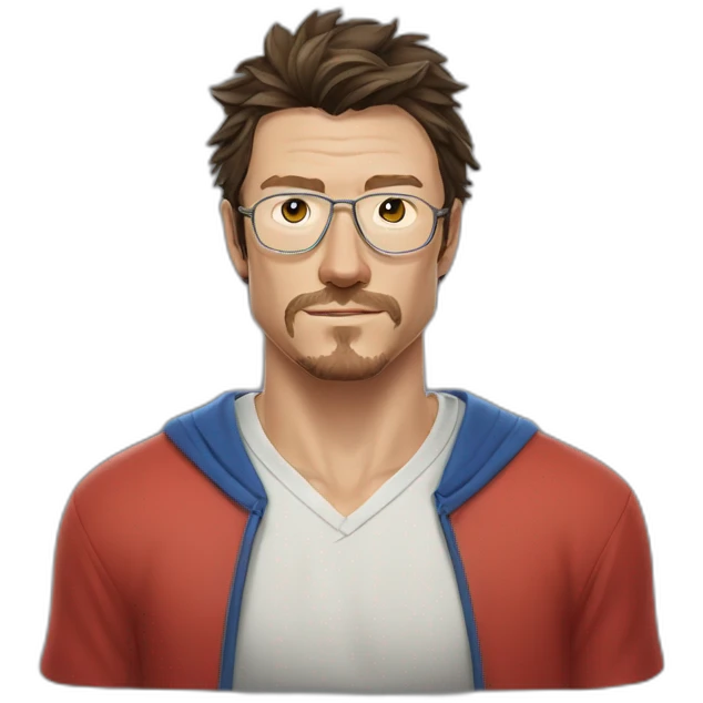 Marat Safin chinese glasses no facialhair emoji