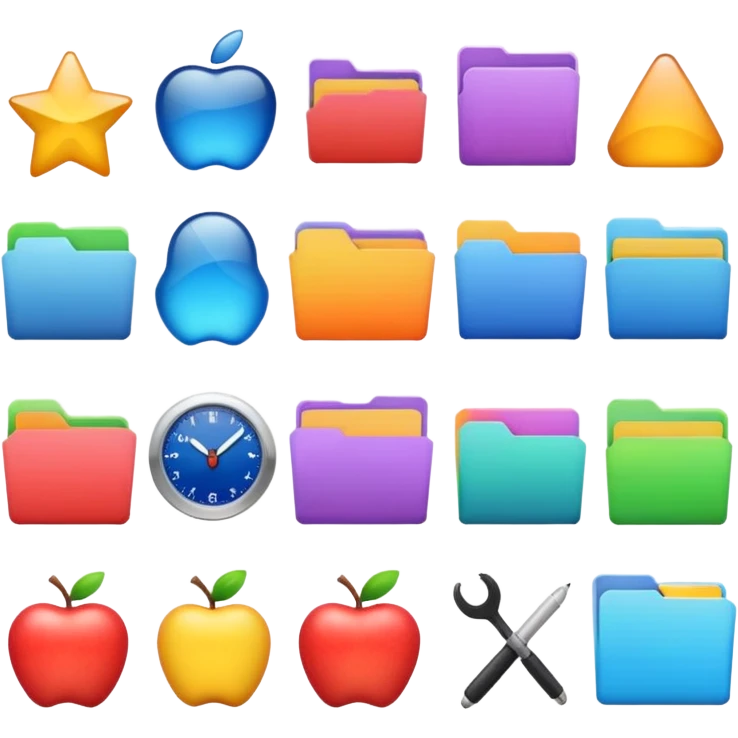 mac os mixed files emoji