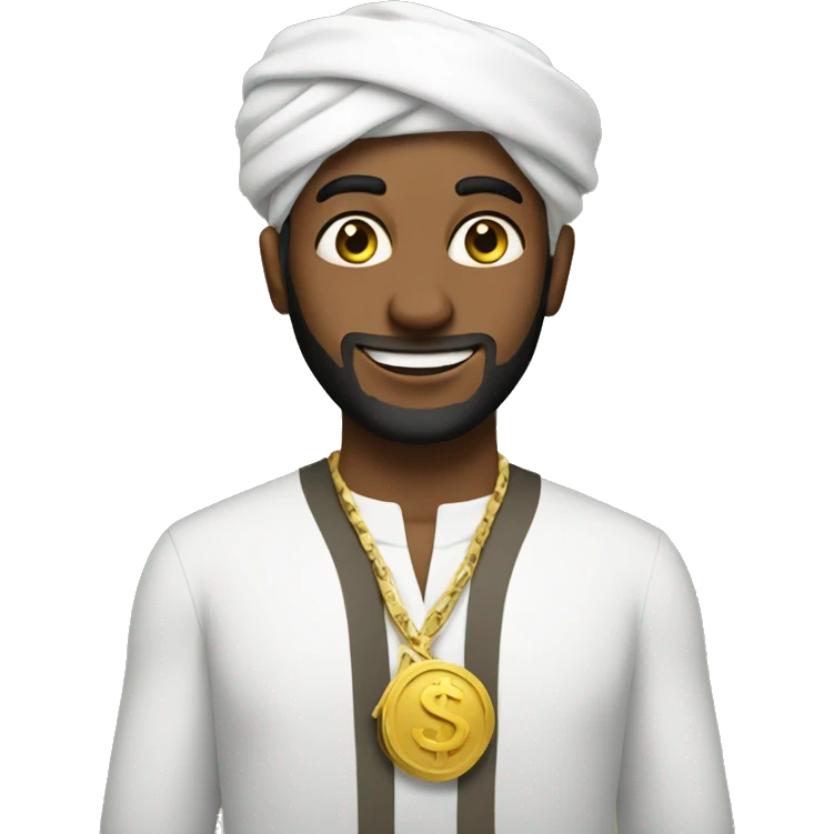 Habibi with money emoji