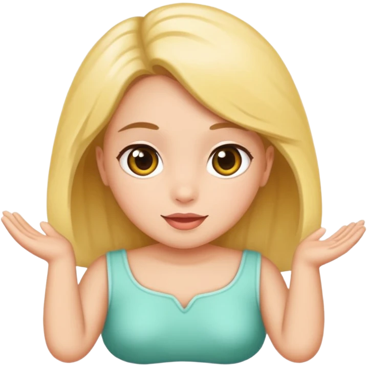 Um bebê loiras com asas emoji