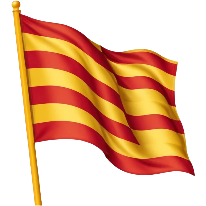 Uma bandeira da região da Catalunha de barcelona emoji