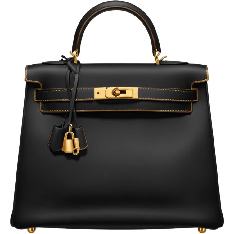 rare black kelly hermes bag emoji