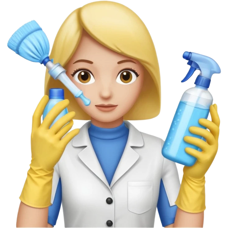 Cleaning the bathroom emoji