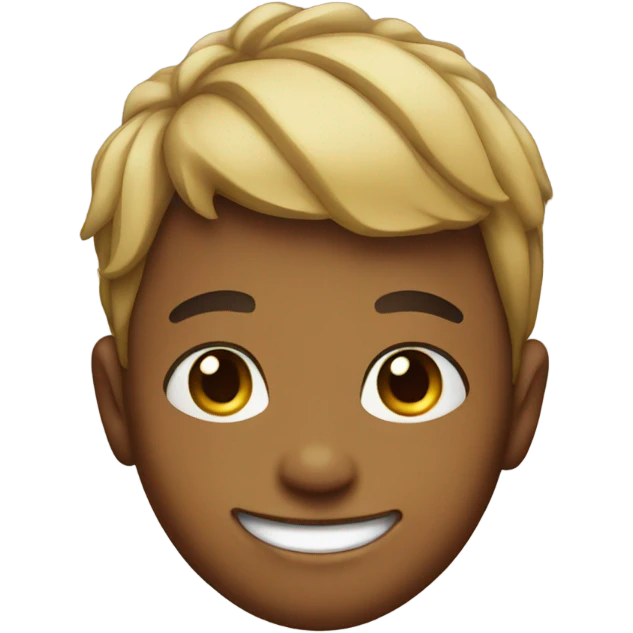 smiling boy with hairband portrait emoji