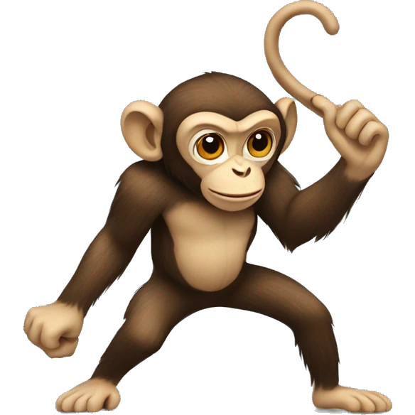 Monkey stealing emoji