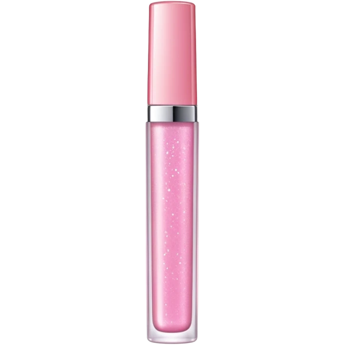 light pink glittery lip gloss tube  emoji