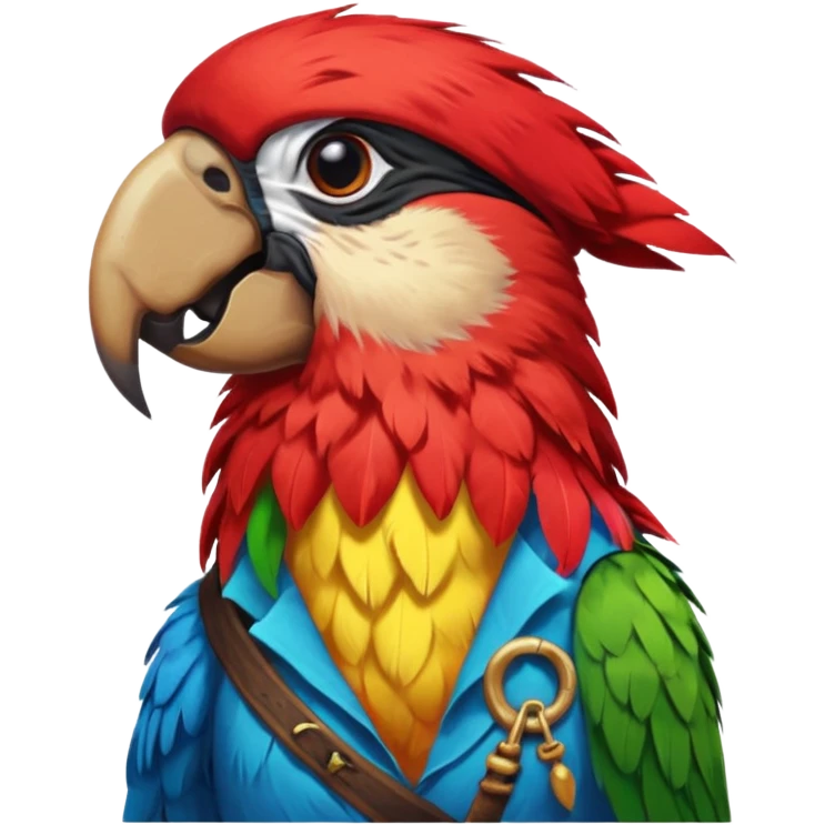pirate and parrot emoji