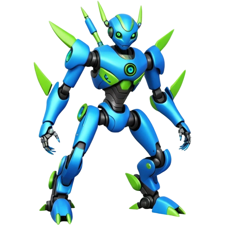 Modern Cyber Lombax-Fakémon-creature, full body emoji