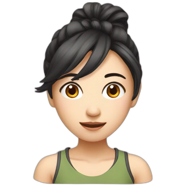 asian girl online game streaming emoji