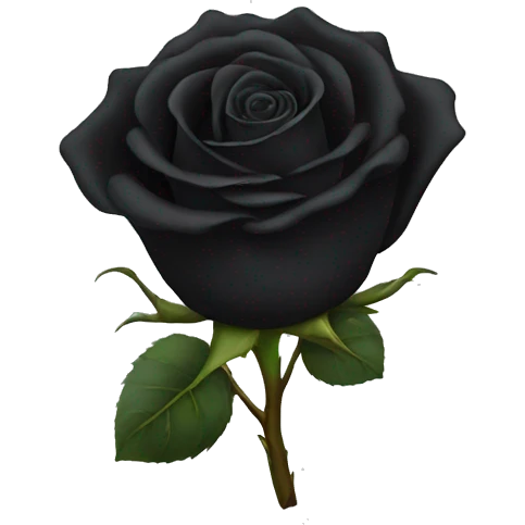 black rose emoji