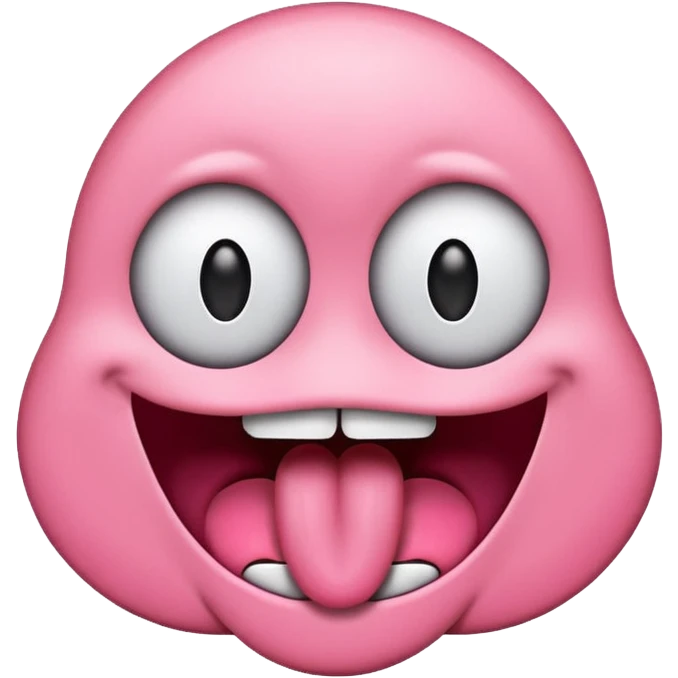 dead eyes and tongue emoji emoji
