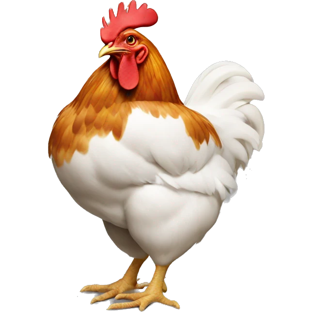 Chicken butt emoji