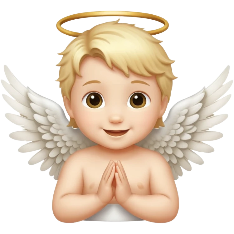 Angel baby emoji