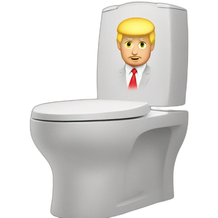 Trump in the toilets emoji