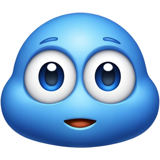 Ortodox bibble blue emoji