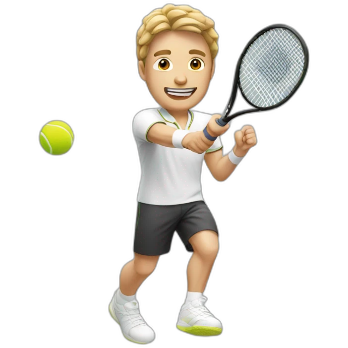Tennismen White emoji