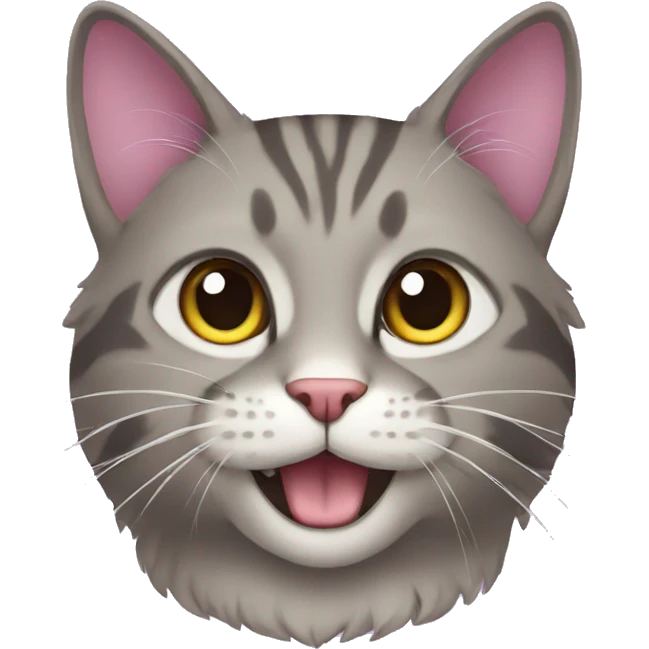 Cat purple emoji