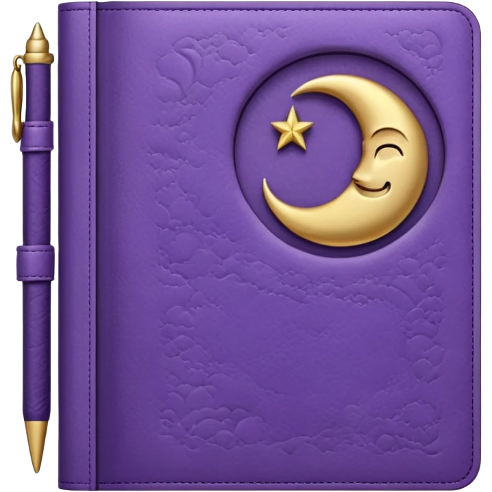 lilac diary moon emoji