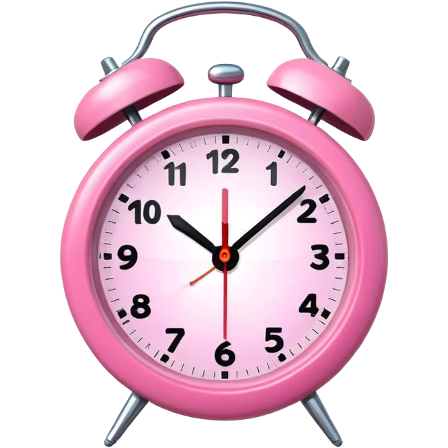 Pink clock  emoji