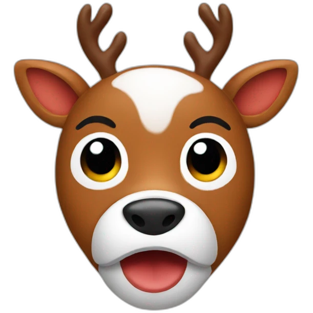 rudolph face emoji