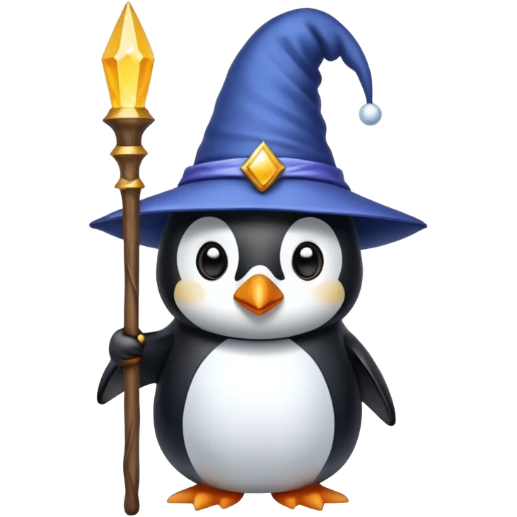 Penguin Wizard emoji