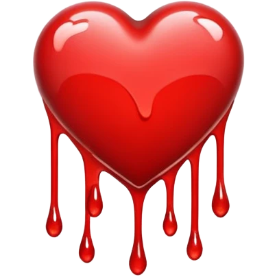 Drip heart emoji