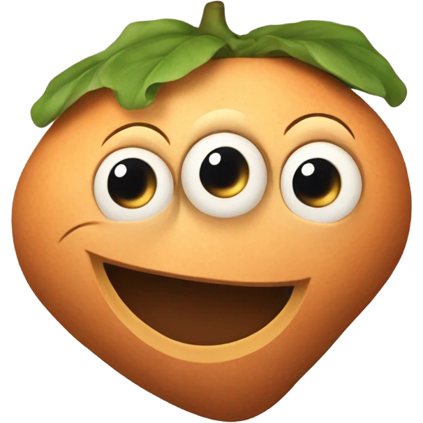 Yam with a face emoji