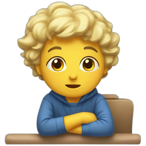 waiting and bord emoji
