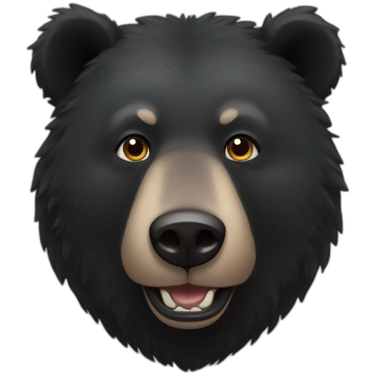 black bear emoji