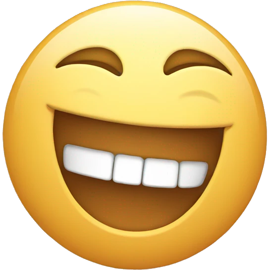 Laughing face emoji