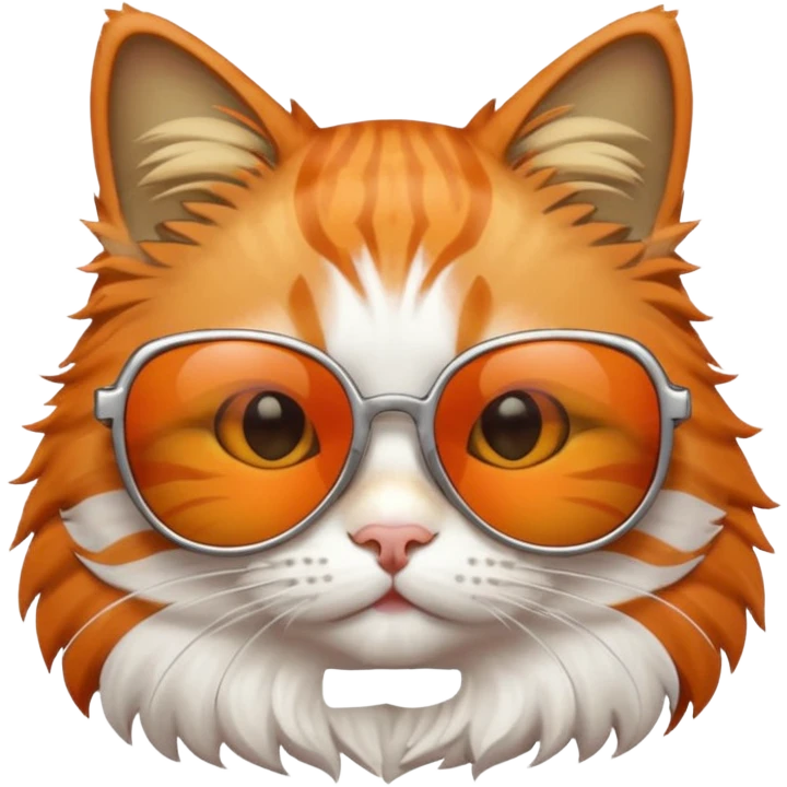 Cat wearing sunglasses emoji