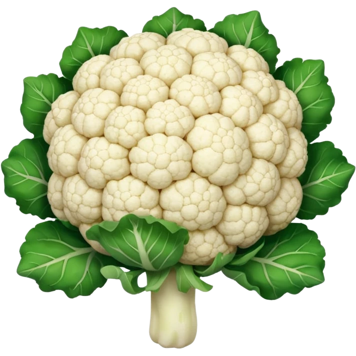 White cauliflower emoji