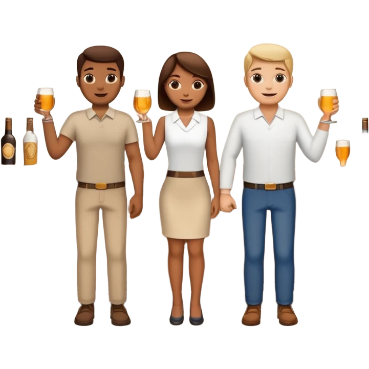 3 hands walk into a bar emoji
