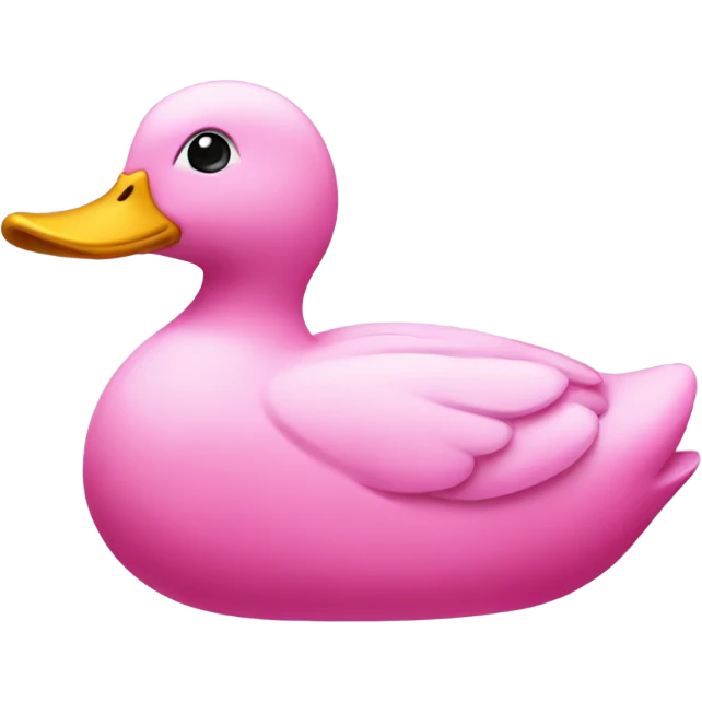 Pink duck emoji