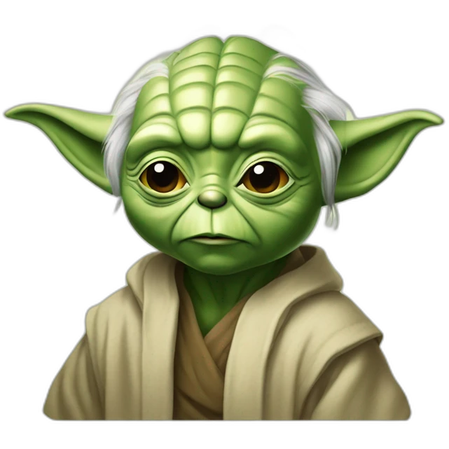 Yoda qui boie de la bière emoji