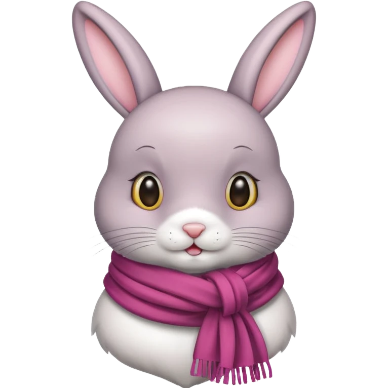 bunny with scarf emoji