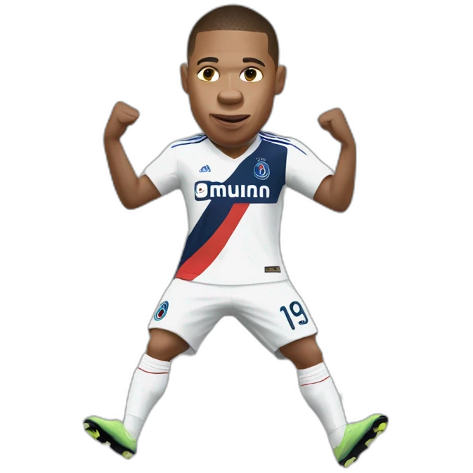 Mbappé make the griddy dance emoji