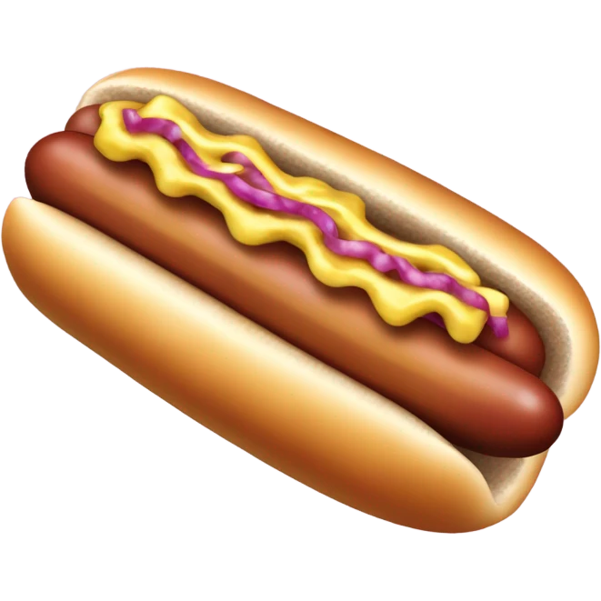 Hot dog with sauerkraut  emoji