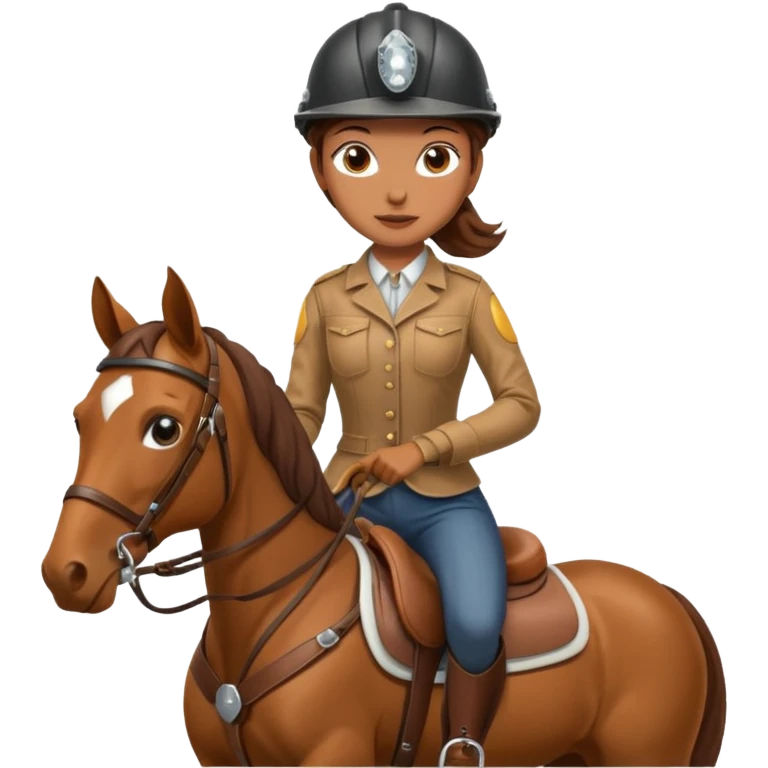 Woman in horse emoji
