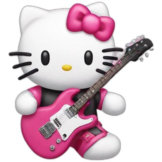 Hello kitty rock emoji