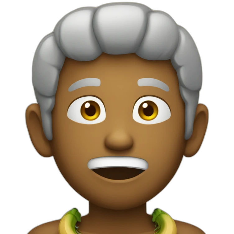 indien qui mange une banane emoji