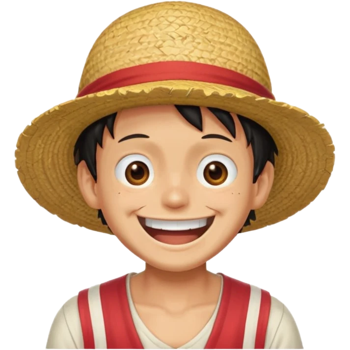 Luffy laughing  emoji