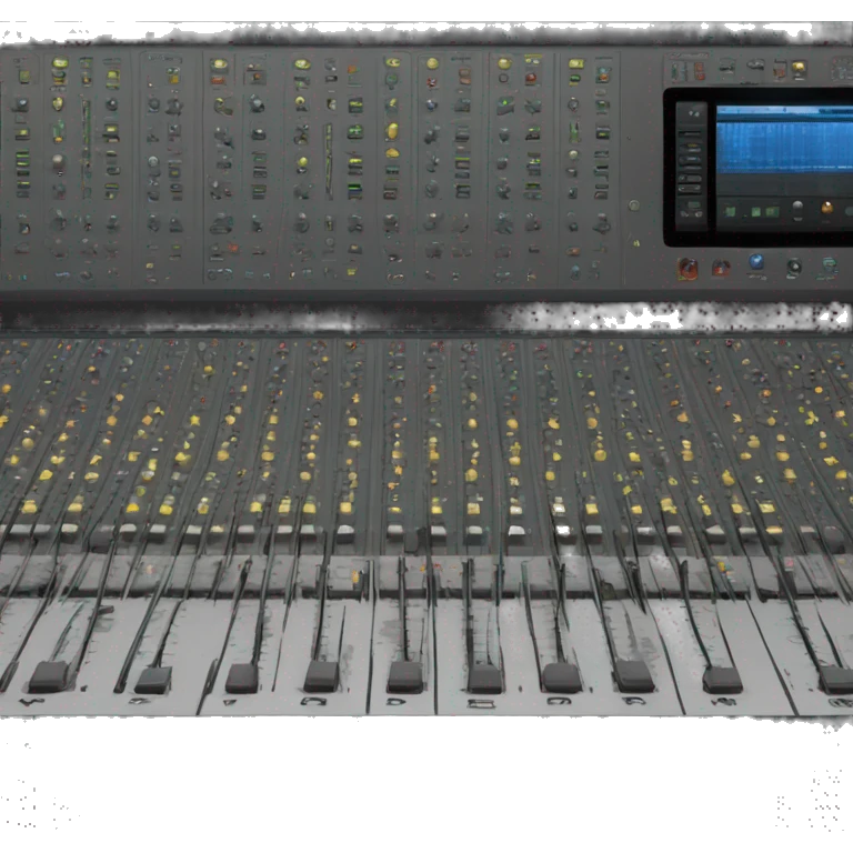 music studio mixing console desk emoji