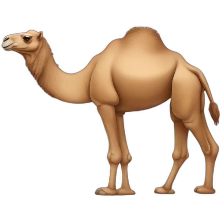 Two-humoed camel emoji