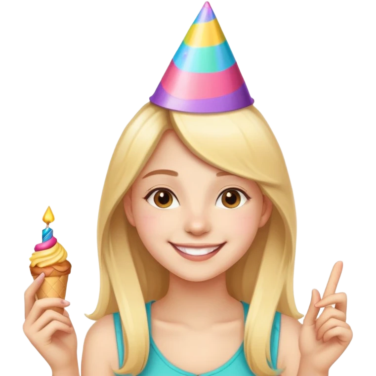 18 year old celebrating her birthday  emoji