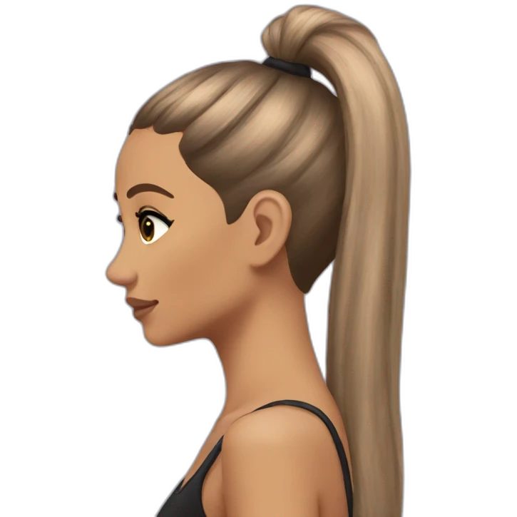 ariana grande ponytail emoji
