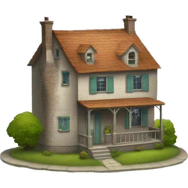 Maison isolée emoji