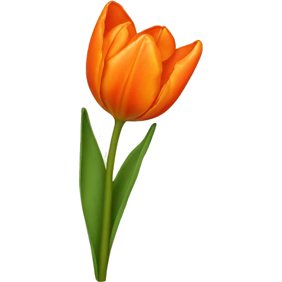 Create a emoji of a orange tulip flower  emoji