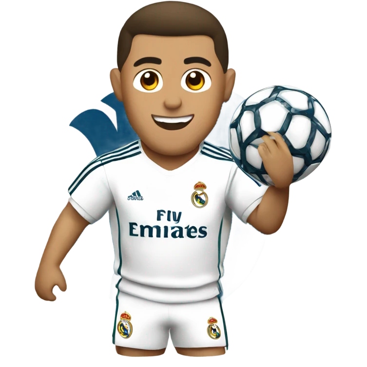 Real Madrid logo with ronaldo  emoji